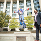 Andre Perry and son Robeson at the U.S Navy Memorial in Washington, D.C. “I need for Roby to fly around the world like a superhero,” says Perry.
Gemal Wood, Park Triangle Productions